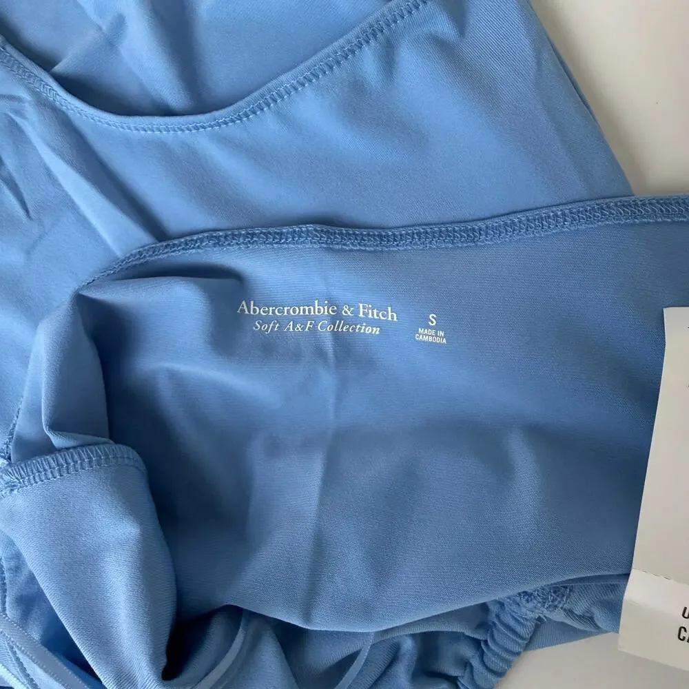 New Abercrombie & Fitch Bodysuit Halter Light Blue Top $40 - S